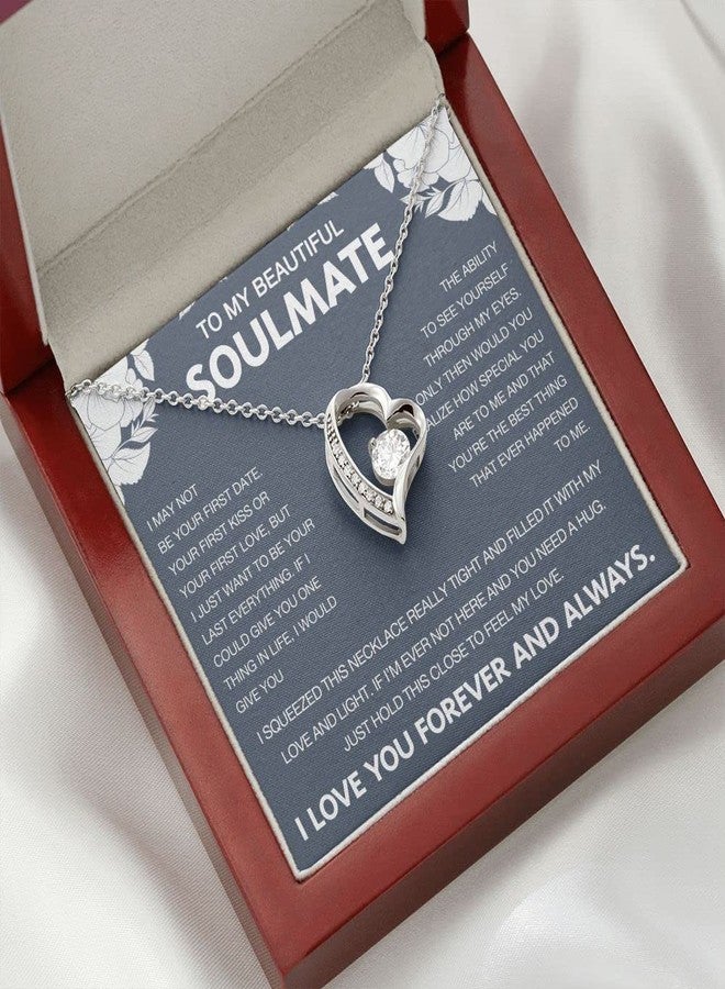 Dokazu Necklace Gift for Wife or Girlfriend from Husband or Boyfriend, Anniversary, Birthday, Valentine’s Day Soulmate Jewelry, Forever Love Necklace for Women - Image 3